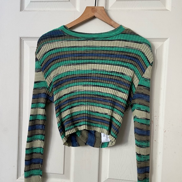 Studio fantastique Bianca knit striped twist front top - Picture 7 of 9